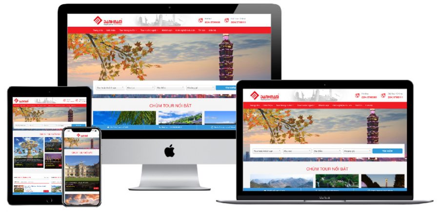 Giao diện website WordPress du lịch đặt tour mẫu 11