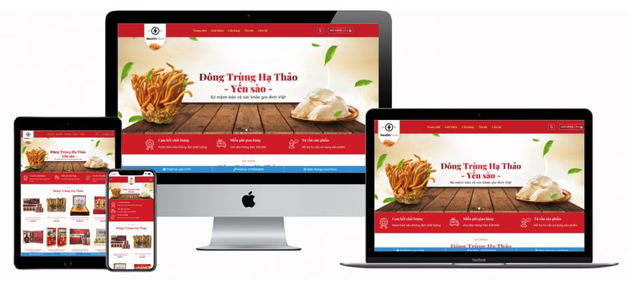 Giao diện website Wordpress bán yến sào H1237